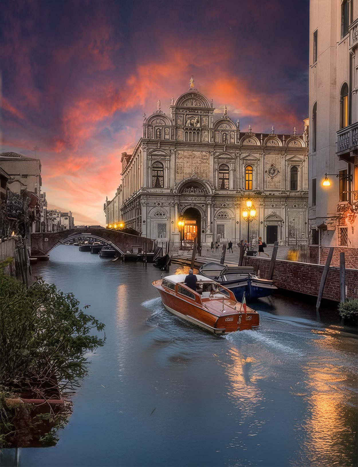 Abenddämmerung in Venedig